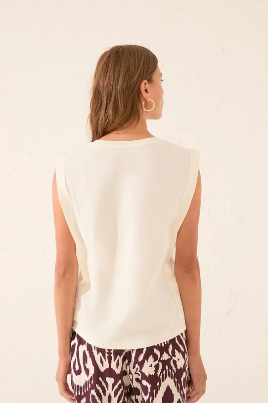 women'secret t-shirt piżamowy beżowy 3272262