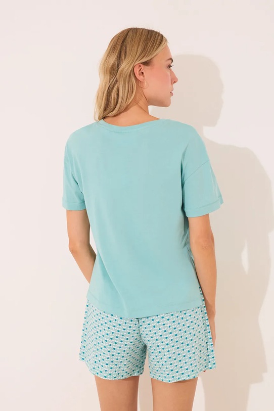 women'secret piżama 3132115 turkusowy