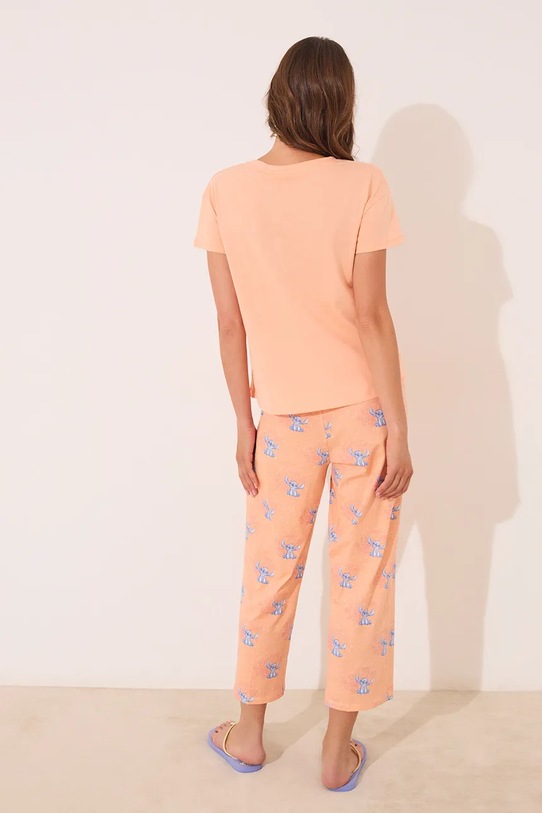women'secret piżama 3132104 pomarańczowy