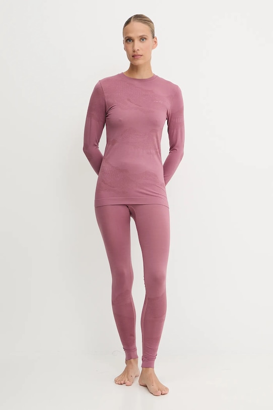 Sada funkčného prádla Viking Gasher Planet friendly ružová 500.27.1832