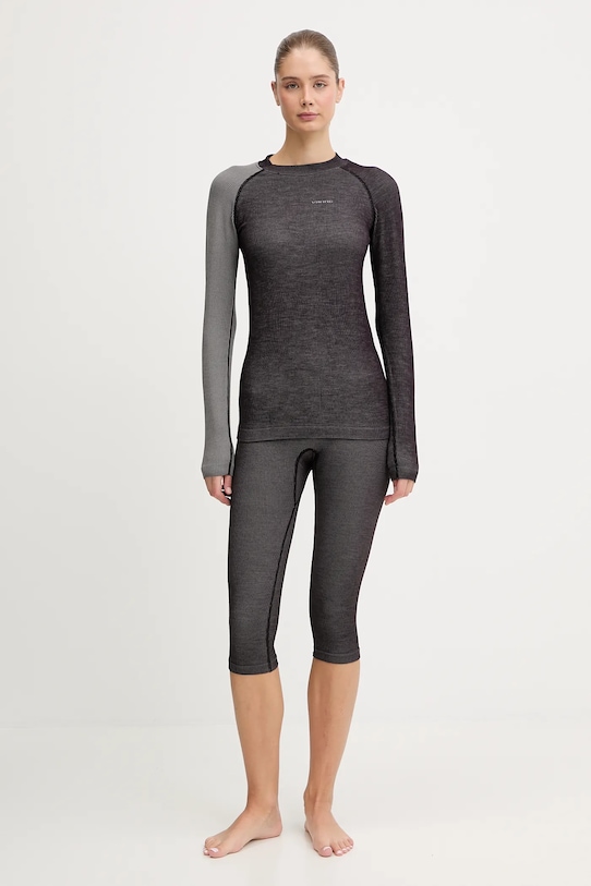 Viking komplet bielizny funkcyjnej - legginsy i longsleeve Mounti outdoor szary 500.27.7080