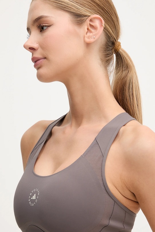 Αθλητικό σουτιέν adidas by Stella McCartney Power Impact καφέ JM1401