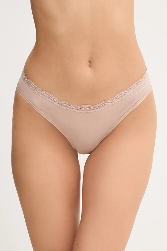 Calvin Klein Underwear figi dzianina beżowy LV00QD5271