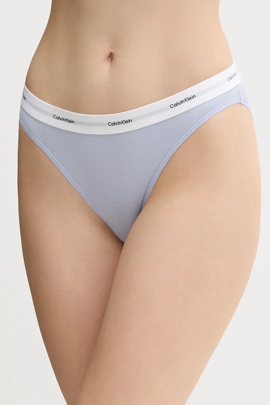 Σλιπ Calvin Klein Underwear πλεκτό ύφασμα μπλε LV00QD5358