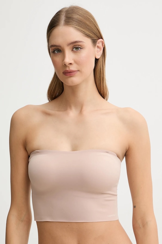 Odzież Calvin Klein Underwear biustonosz LV00QF8419 beżowy