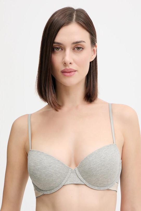 Calvin Klein Underwear biustonosz dzianina szary LV00QF8452