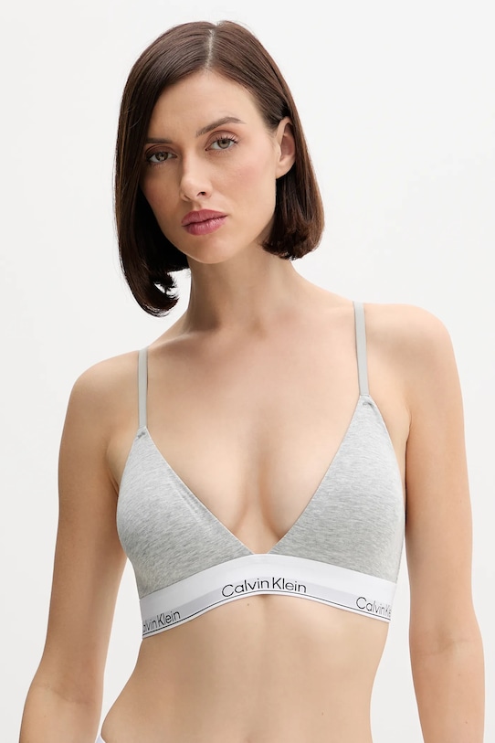 Calvin Klein Underwear sutien usor rigidizat gri LV00QF8498