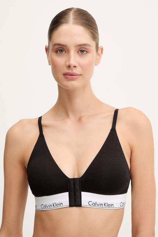Бюстгальтер Calvin Klein Underwear гладкий чорний LV00QF8507