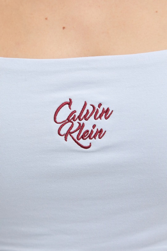 Odzież Calvin Klein Underwear biustonosz LV00QF8612 niebieski