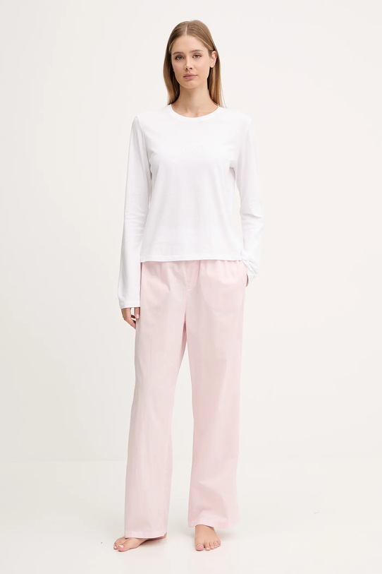 Calvin Klein Underwear piżama bawełniana bawełna biały LV00QS7575