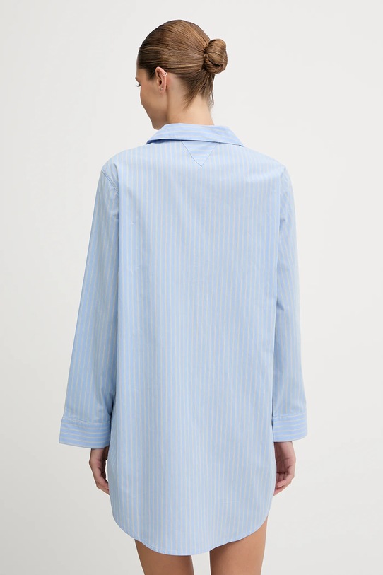 Îmbrăcăminte Tommy Hilfiger cămașă de noapte din bumbac UW0UW06082 albastru