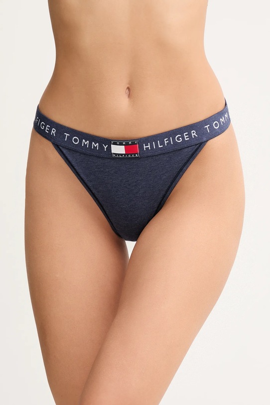 Tommy Hilfiger stringi nadruk granatowy UW0UW06095