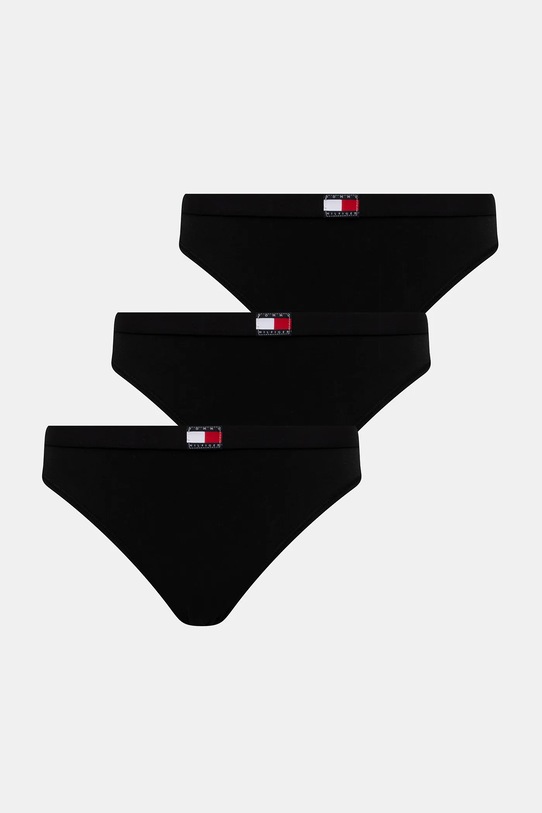 Kalhotky Tommy Hilfiger 3-pack kalhotky černá UW0UW06141
