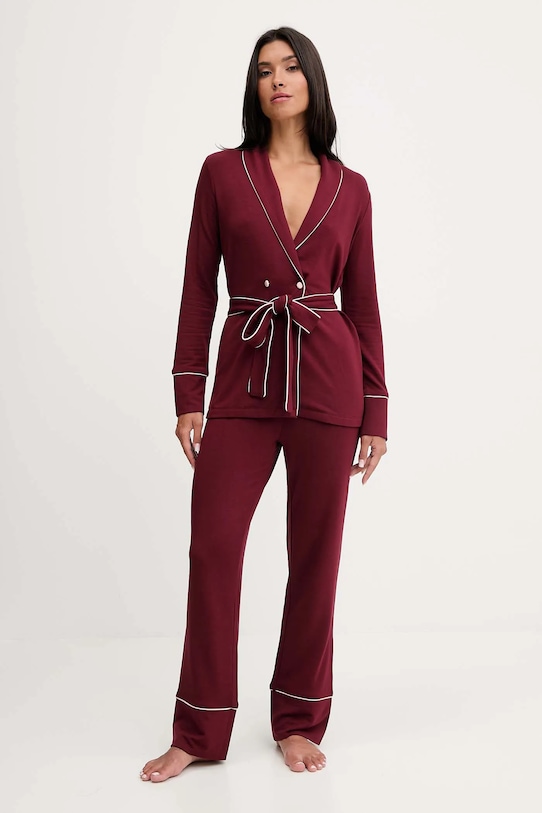 Піжама Twinset трикотаж бордо 252LL2FAA
