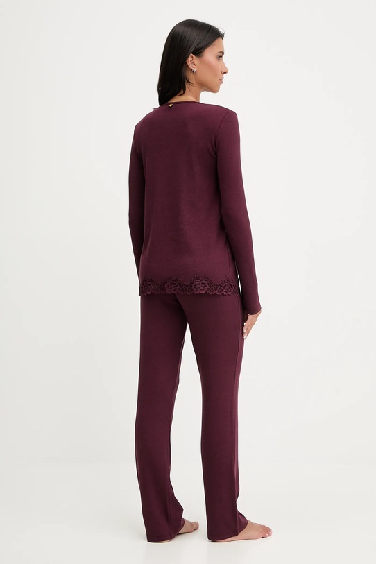 Twinset piżama bordowy 252LL2BAA
