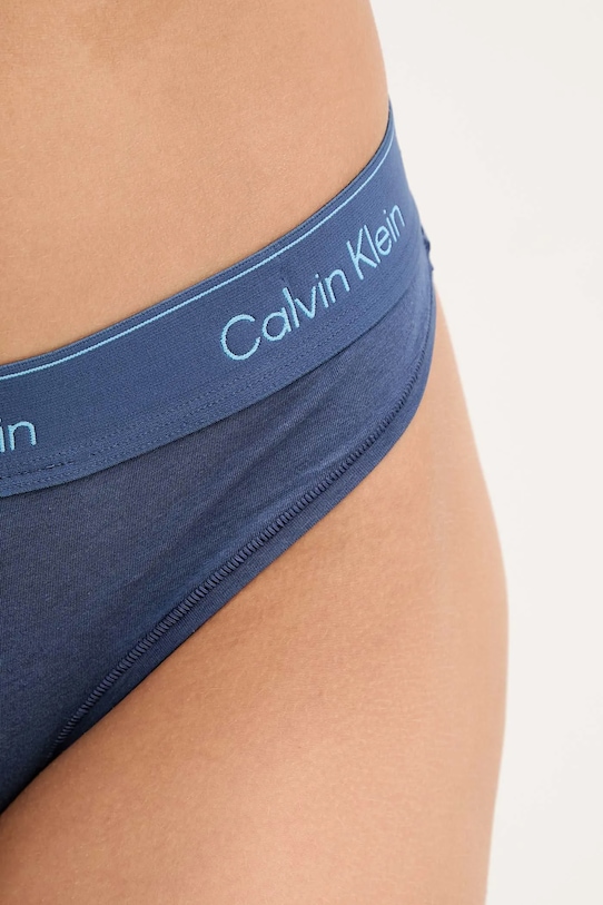 Odzież Calvin Klein Underwear stringi LV00QF8518 niebieski