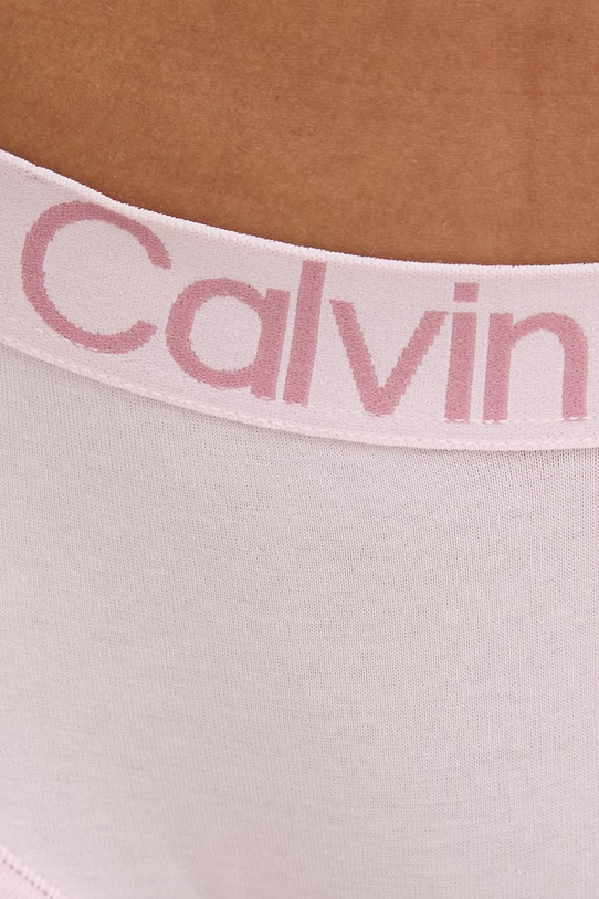 Дрехи Calvin Klein Underwear бикини дамски от памук с еластан LV00QD5291 розов