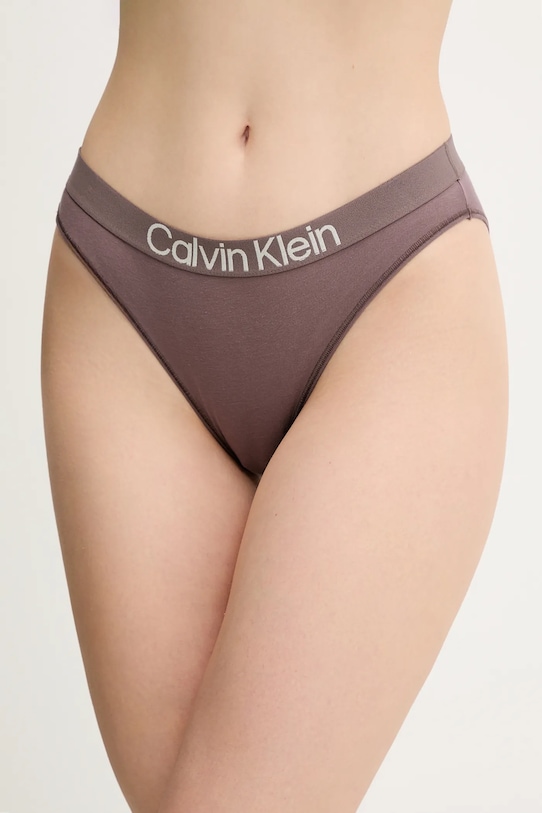 Труси Calvin Klein Underwear гладкий коричневий LV00QD5291