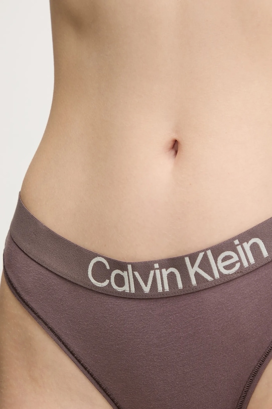 Oblečenie Tangá Calvin Klein Underwear LV00QD5292 hnedá