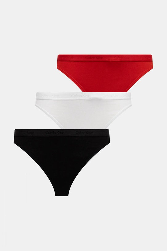 Calvin Klein Underwear stringi 5-pack dzianina czerwony LV00QD5359