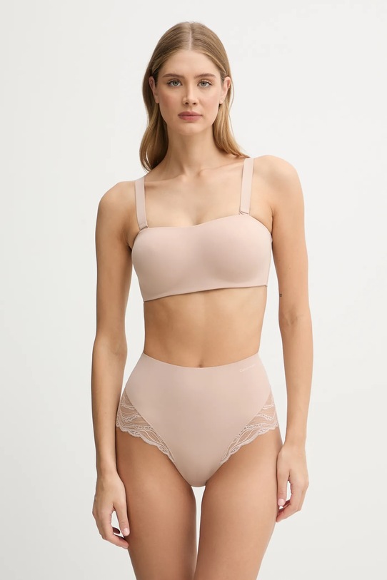Calvin Klein Underwear biustonosz LV00QF8416 beżowy AW25
