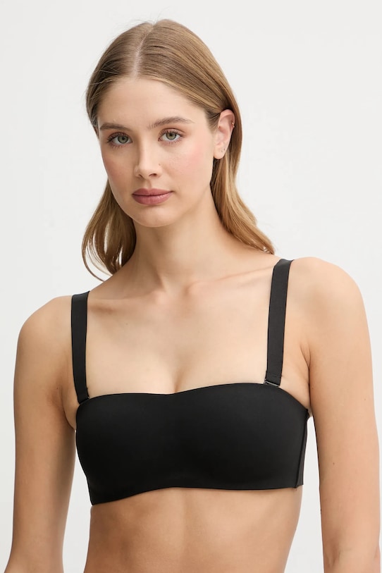 Calvin Klein Underwear biustonosz tkanina czarny LV00QF8416