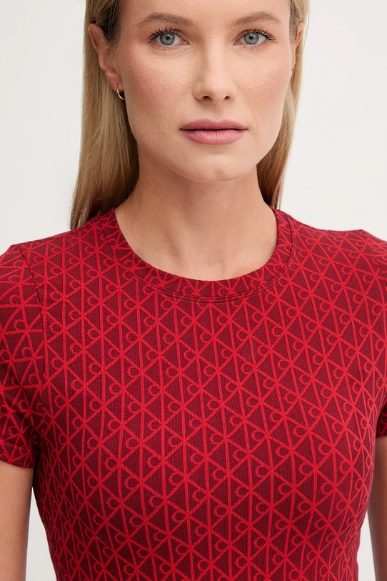 Calvin Klein Underwear t-shirt lounge bordowy LV00QF8487