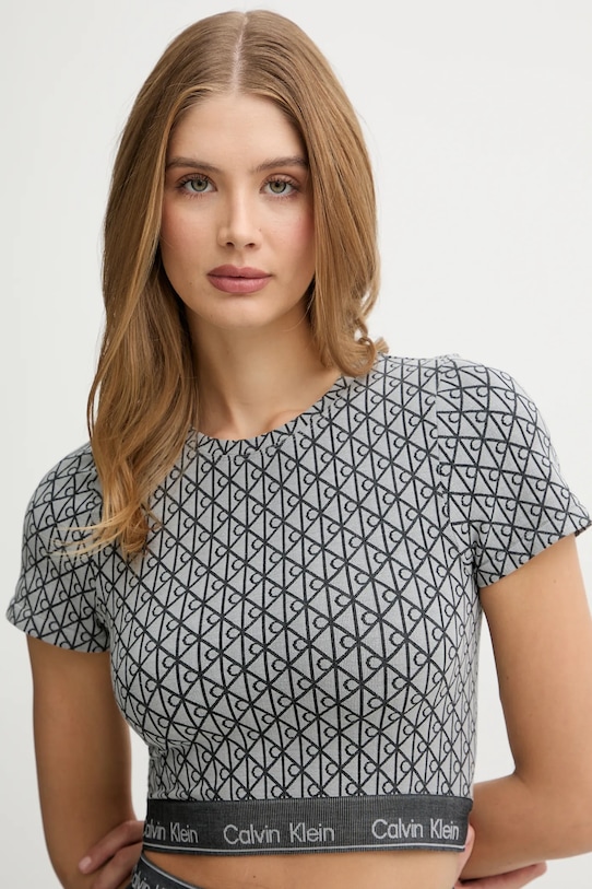 Odzież Calvin Klein Underwear t-shirt lounge LV00QF8487 szary