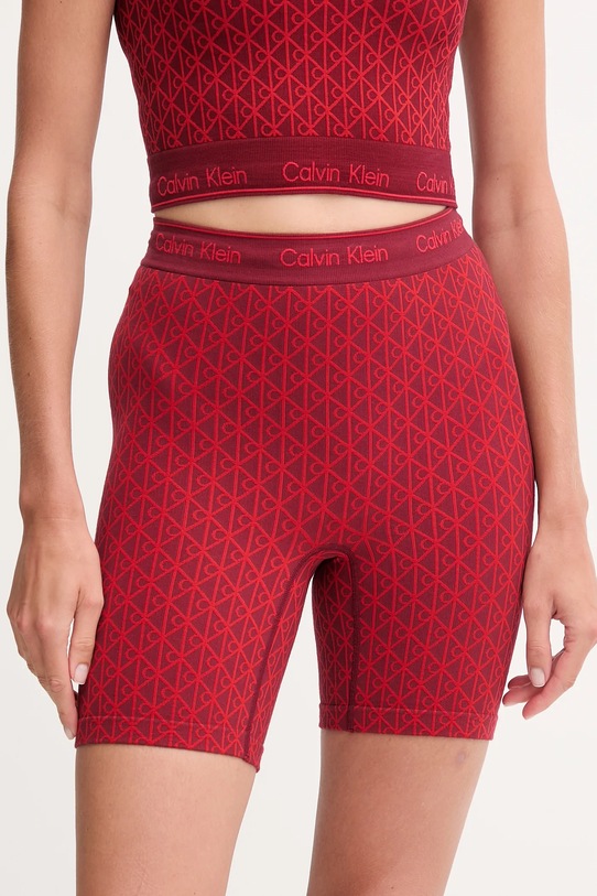 Homewear kratke hlače Calvin Klein Underwear pletivo bordo LV00QF8488
