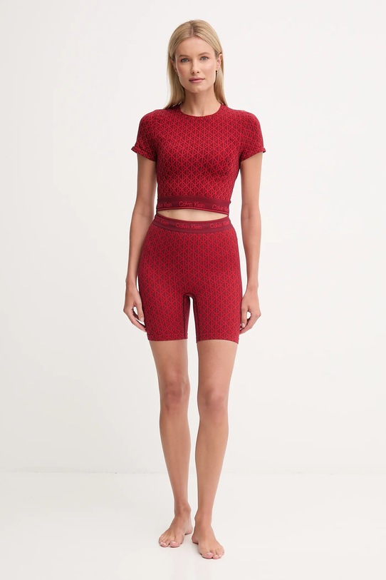 Homewear kratke hlače Calvin Klein Underwear LV00QF8488 bordo AW25