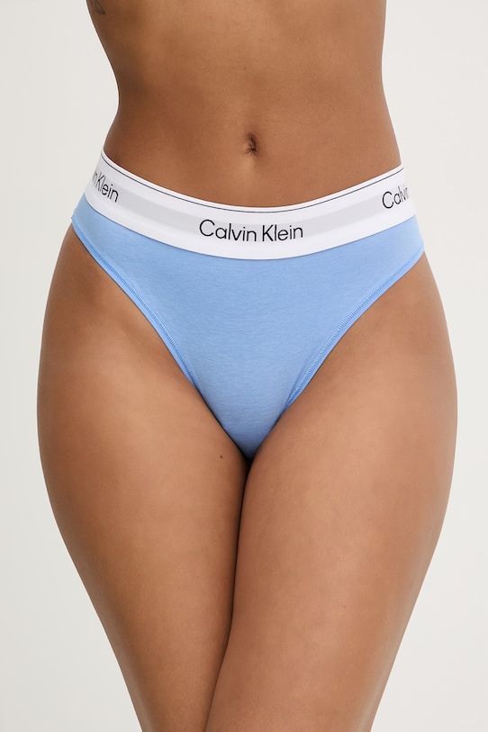 Calvin Klein Underwear Κιλότα γυναικεία με βαμβάκι μπλε LV00QF8520