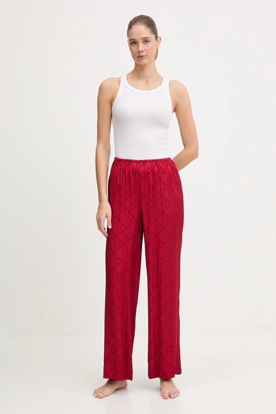 Pyžamové nohavice Calvin Klein Underwear LV00QS7536 červená AW25