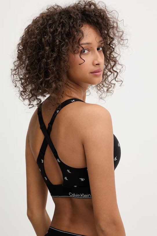 Дрехи Calvin Klein Underwear сутиен тип бралет с памук LV00QF8500 черен