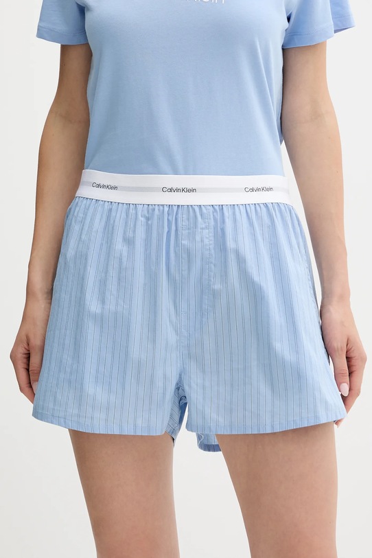 Βαμβακερές πιτζάμες Calvin Klein Underwear LV00QS7576 μπλε AW25