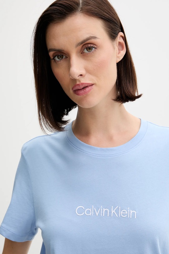 Βαμβακερές πιτζάμες Calvin Klein Underwear μπλε LV00QS7576