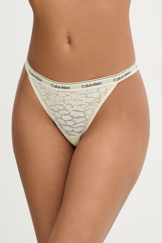 Calvin Klein Underwear kalhotky dámské žlutá LV00QD5213