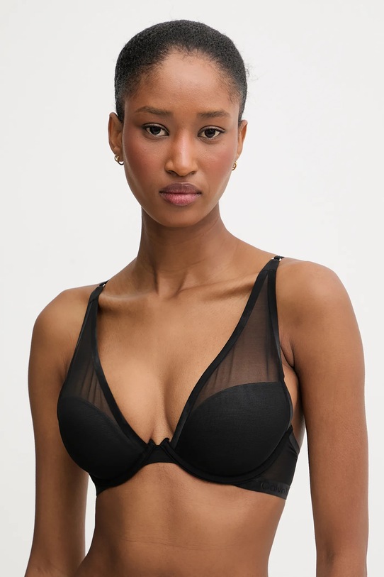 Calvin Klein Underwear biustonosz dzianina czarny LV00QF8448