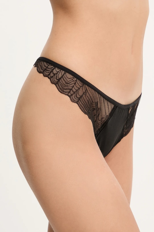 Odzież Calvin Klein Underwear stringi LV00QF8360 czarny