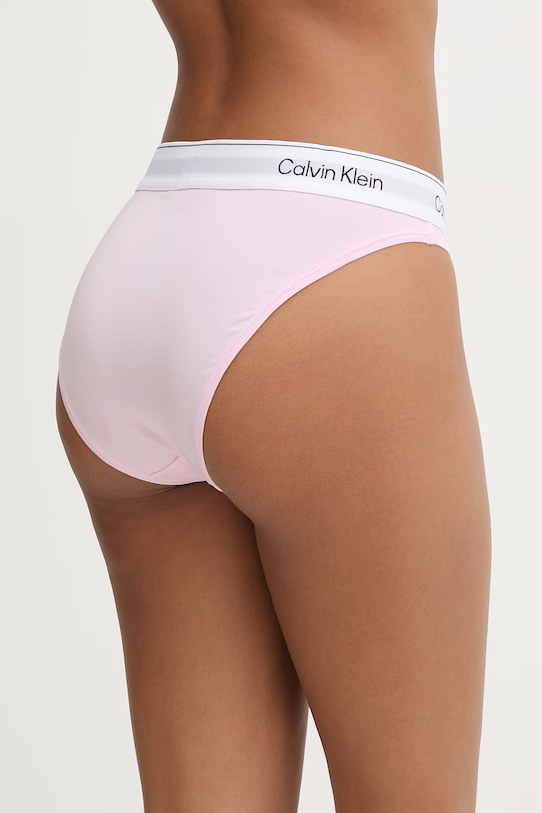 Calvin Klein Underwear бикини дамски с памук LV00QF8524 розов AA00