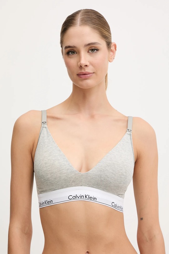 Calvin Klein Underwear biustonosz dzianina szary LV00QF8506