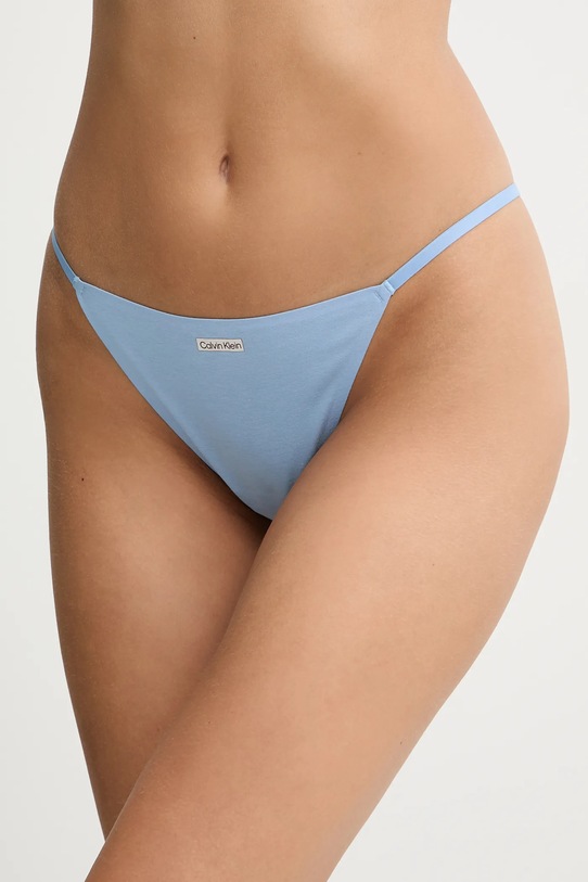 Σλιπ Calvin Klein Underwear πλεκτό ύφασμα μπλε LV00QF8086