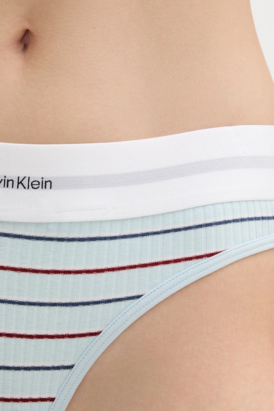 Odzież Calvin Klein Underwear stringi LV00QF8023 niebieski