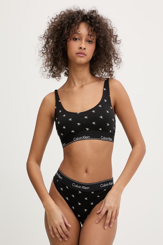 Calvin Klein Underwear braletka s bavlnou LV00QF8503 černá SS26