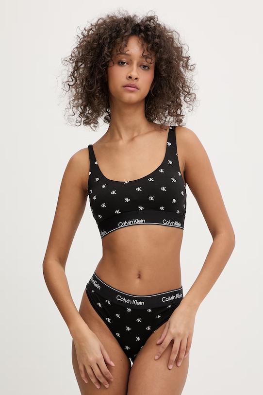 Calvin Klein Underwear braletka s bavlnou LV00QF8503 černá SS26