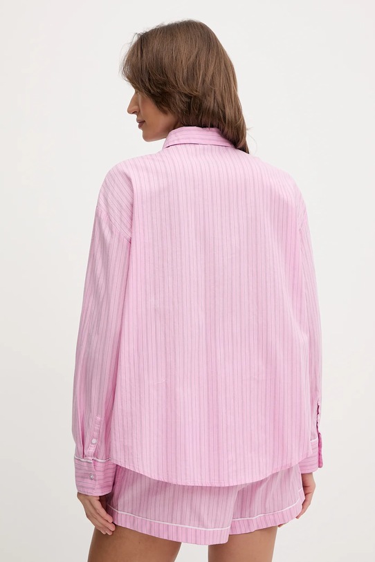 Oblačila Bombažna pižama Calvin Klein Underwear LV00QS7581 vijolična