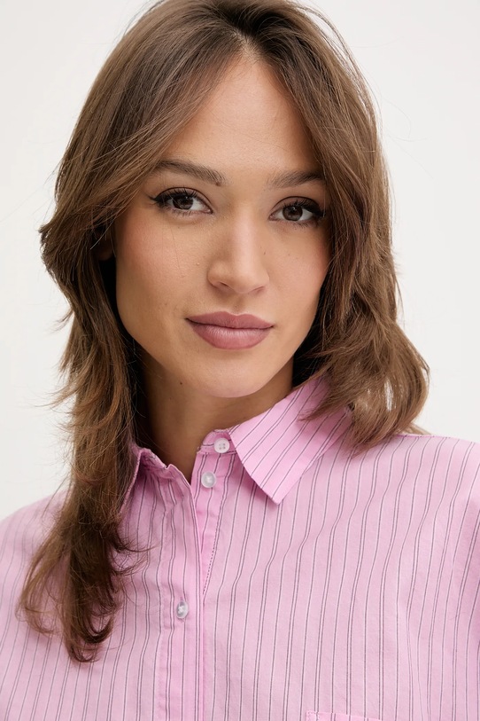 Bombažna pižama Calvin Klein Underwear LV00QS7581 vijolična