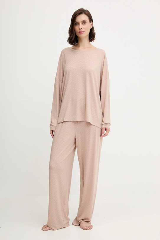 BOSS pantaloni de pijama 50550711 bej AW25