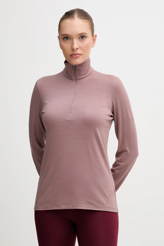 Icebreaker longsleeve funkcyjny Merino 200 Oasis Planet friendly różowy IBB043800GV1