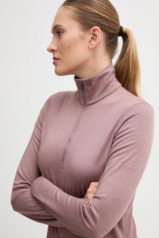 Odzież Icebreaker longsleeve funkcyjny Merino 200 Oasis IBB043800GV1 różowy