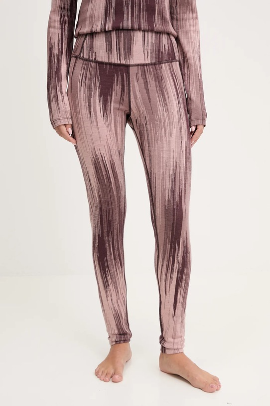 Icebreaker legginsy funkcyjne wełniane Merino 260 Vertex outdoor różowy IB0A57BL0KA1